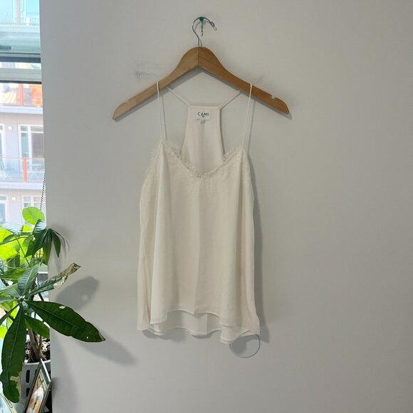 Cami NYC White Silk Camisole Tank Size XS - Picture 1 of 6